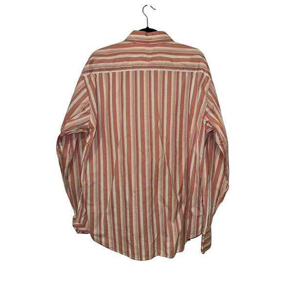 Robert Graham Striped Floral Flip Cuff Button Down Shirt Size 2XL - Picture 3 of 8